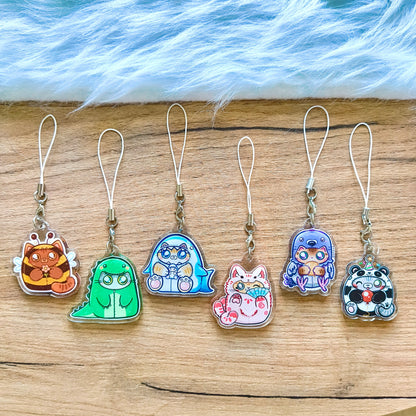 COSTUME CATS phone charms + mini sticker