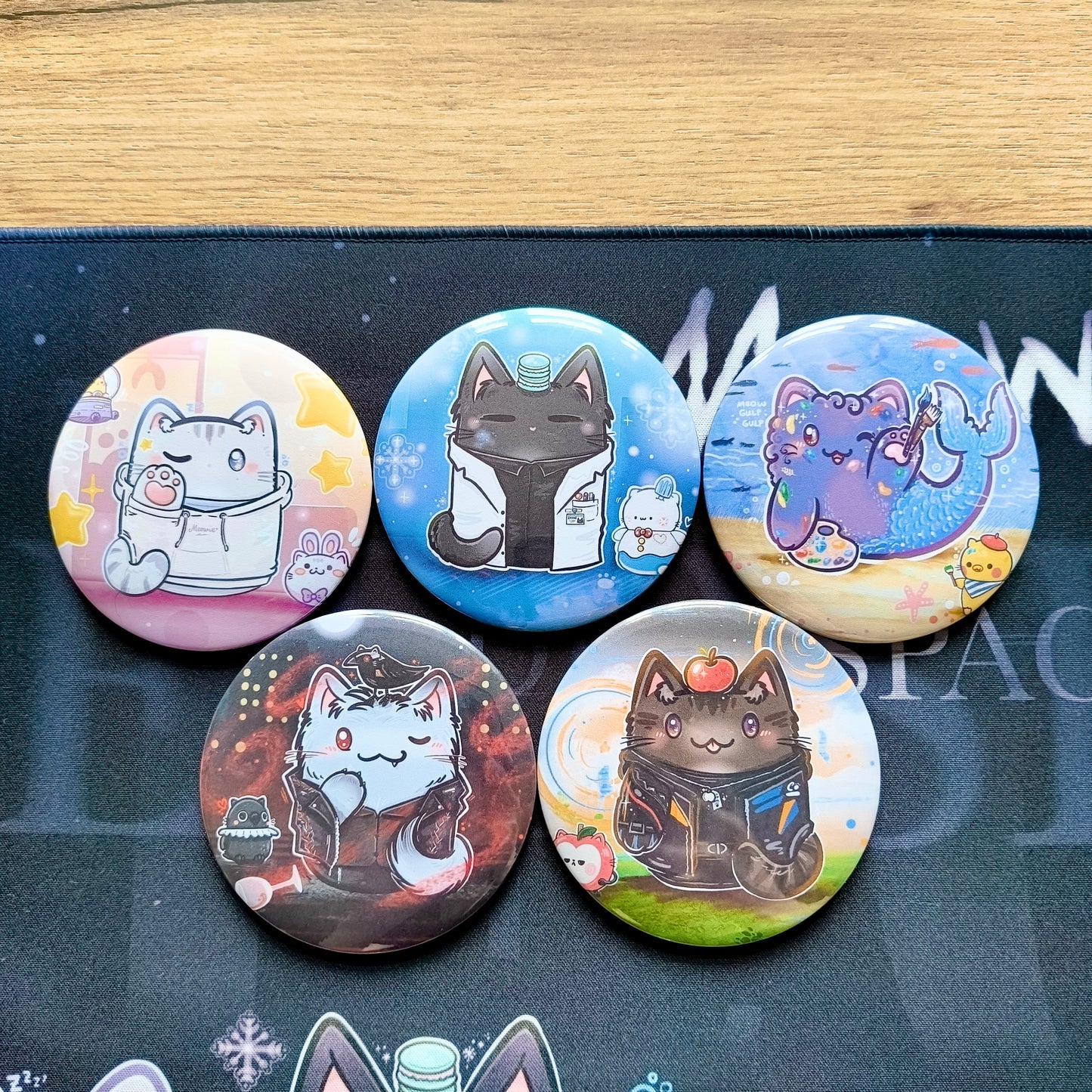 MEOW&DEEPSPACE big button pins
