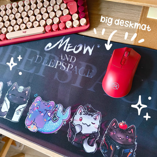 MEOW&DEEPSPACE deskmat mousepad