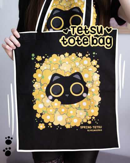 SPRING TETSU cotton tote bag