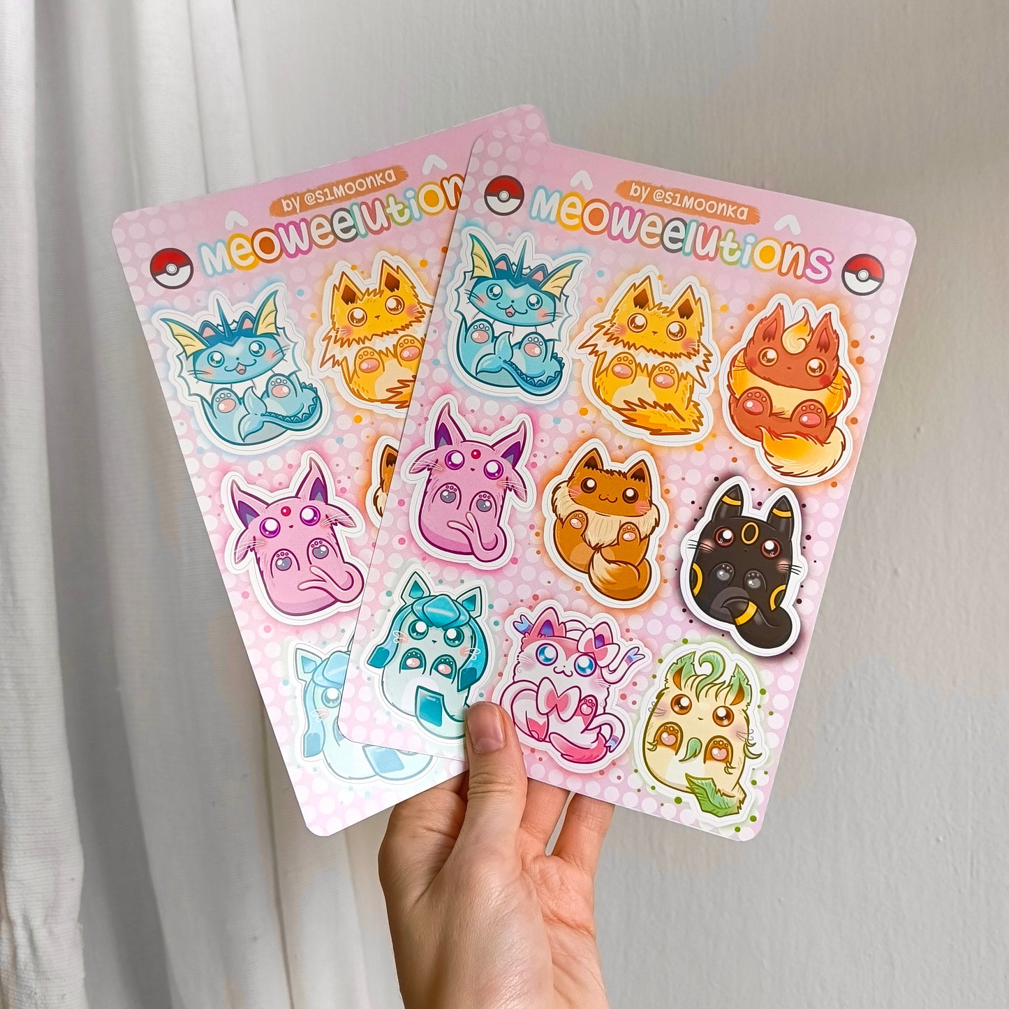 MEOWEELUTIONS sticker sheet