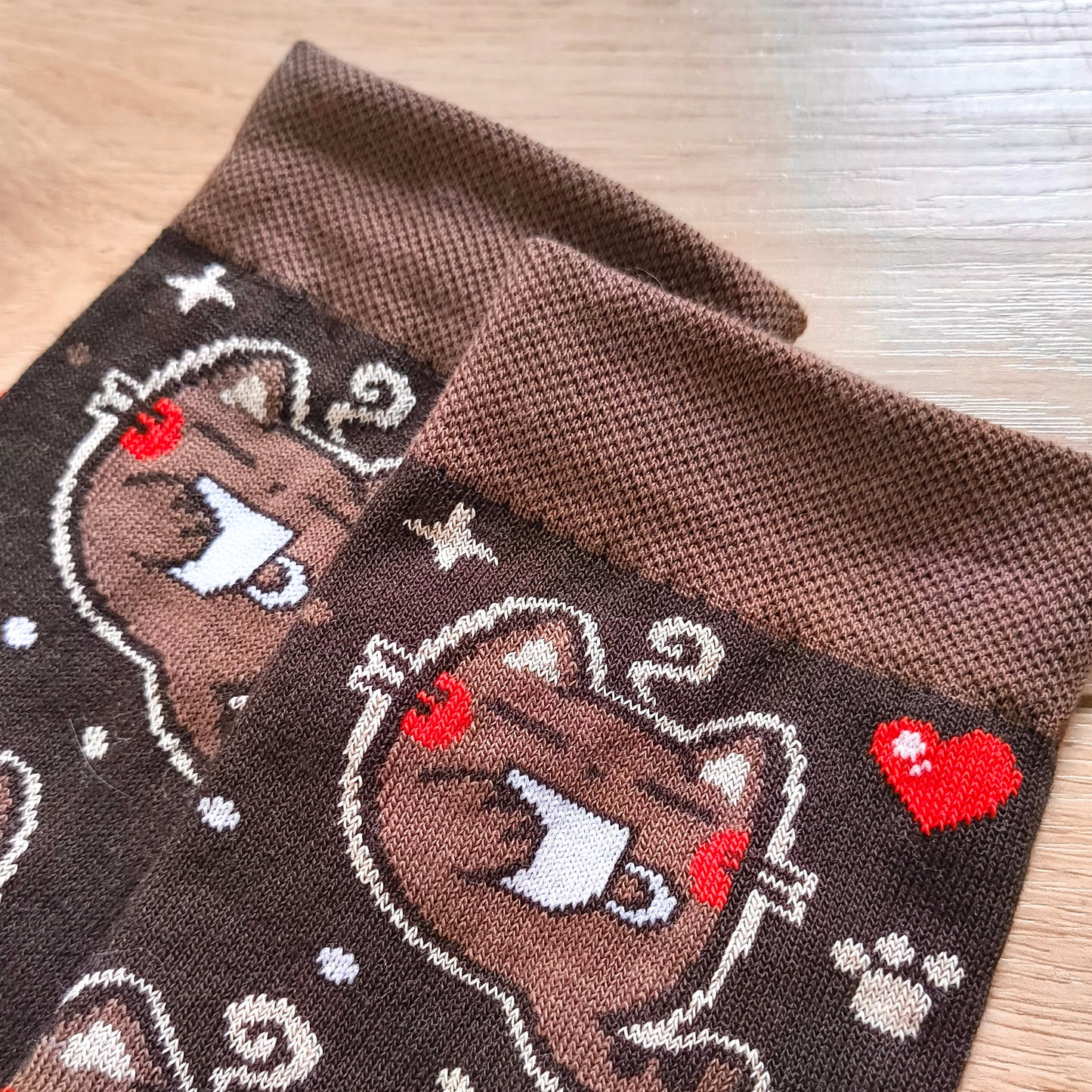 COFFEE CATS cotton socks :3