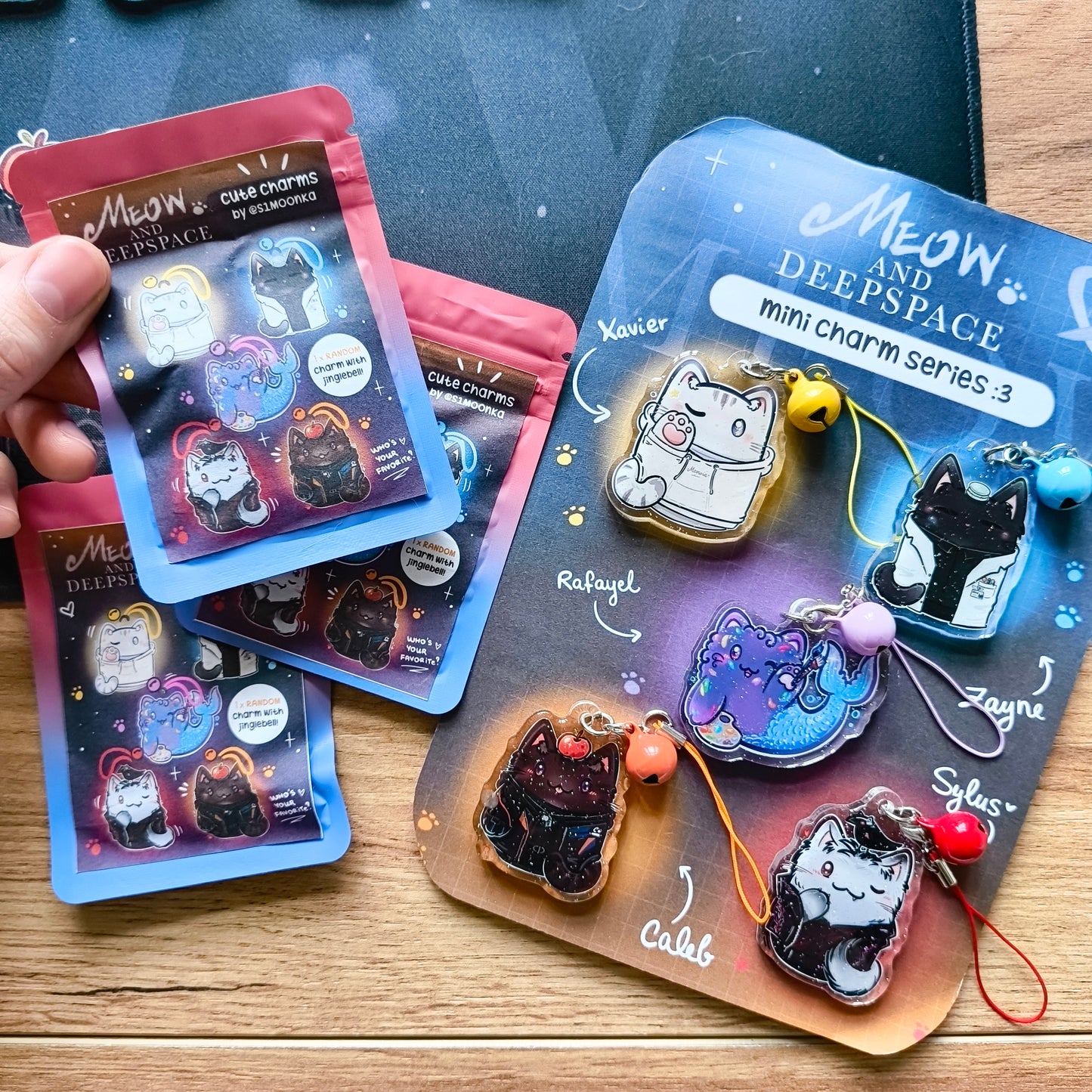 MEOW&DEEPSPACE phone charms