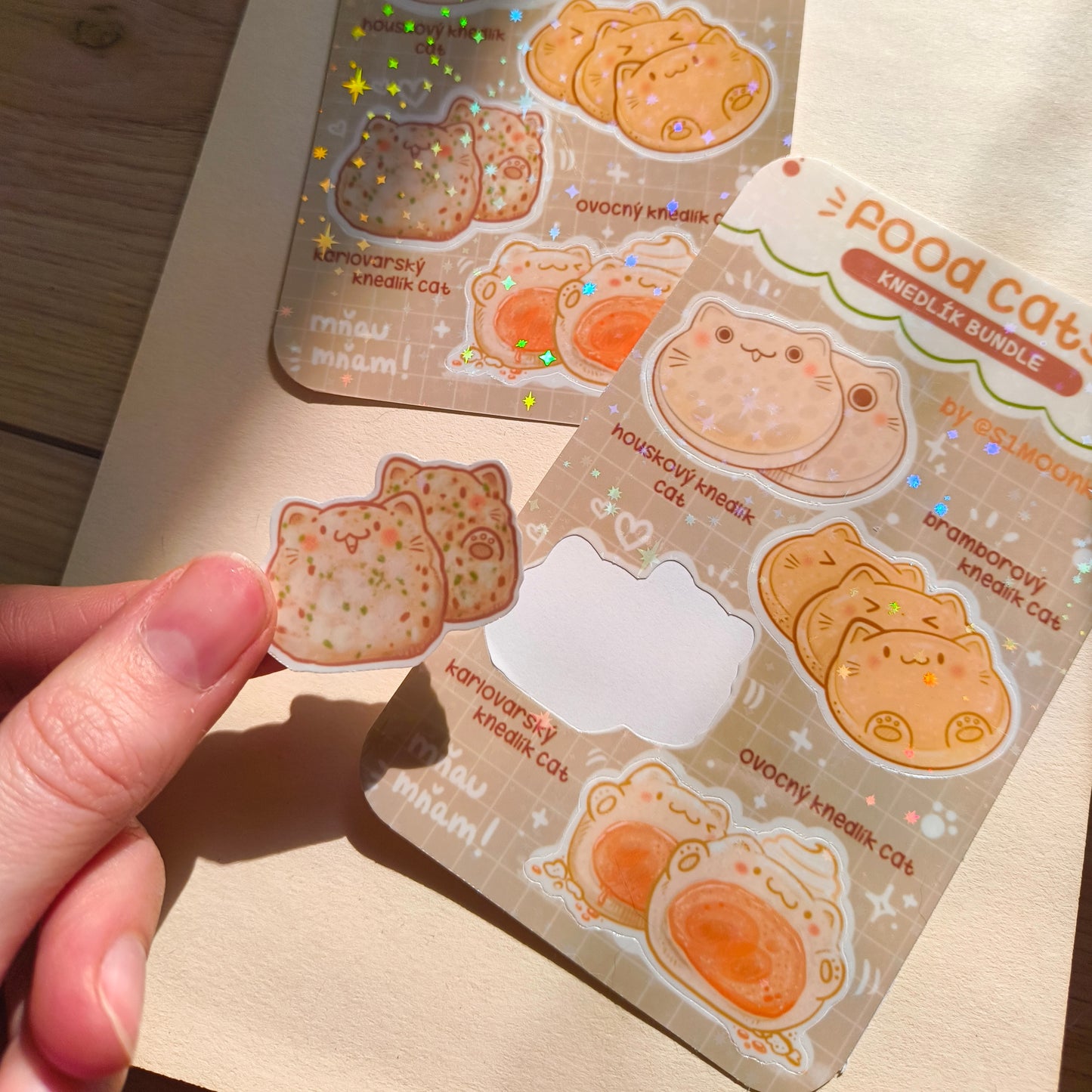 FOOD CATS (knedlík bundle) mini sticker sheet