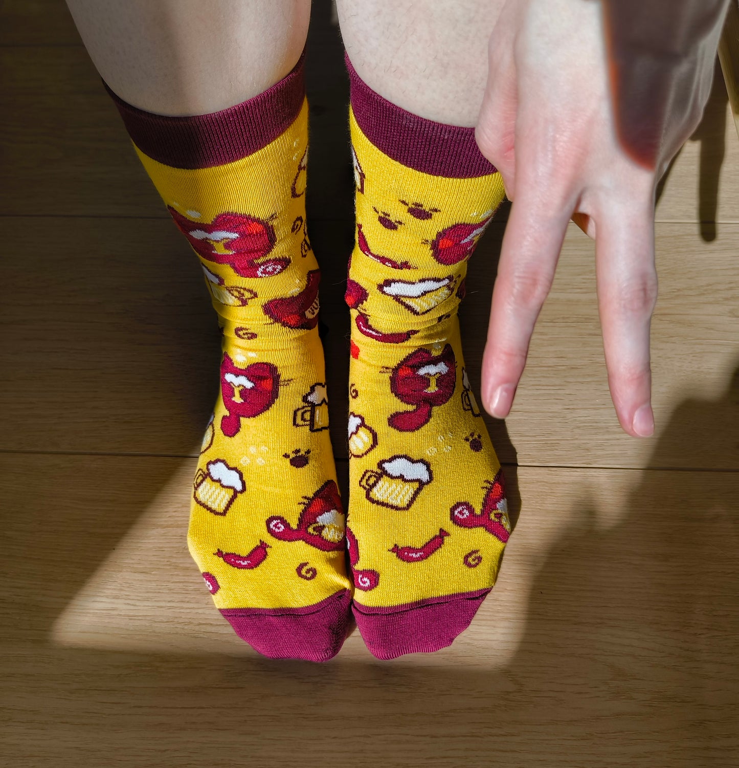 BEER CAT cotton socks :3