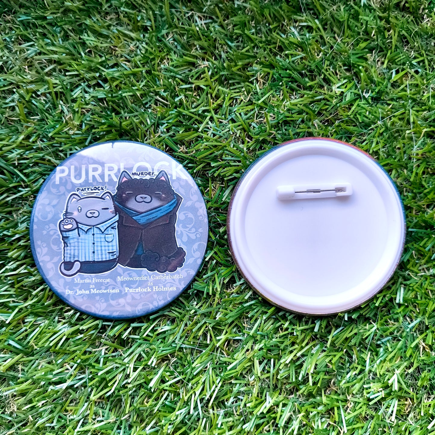 PURRRLOCK big button pins