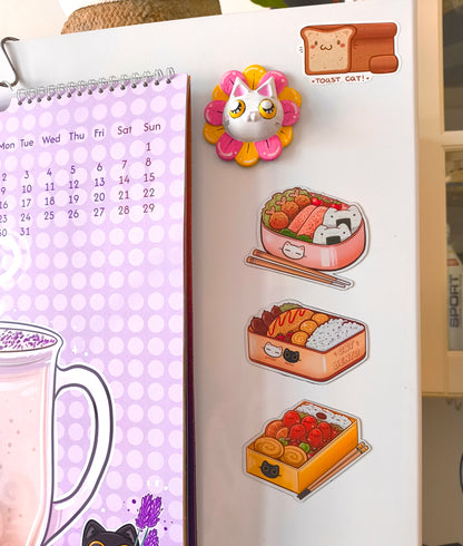 BENTO CATS fridge magnets set