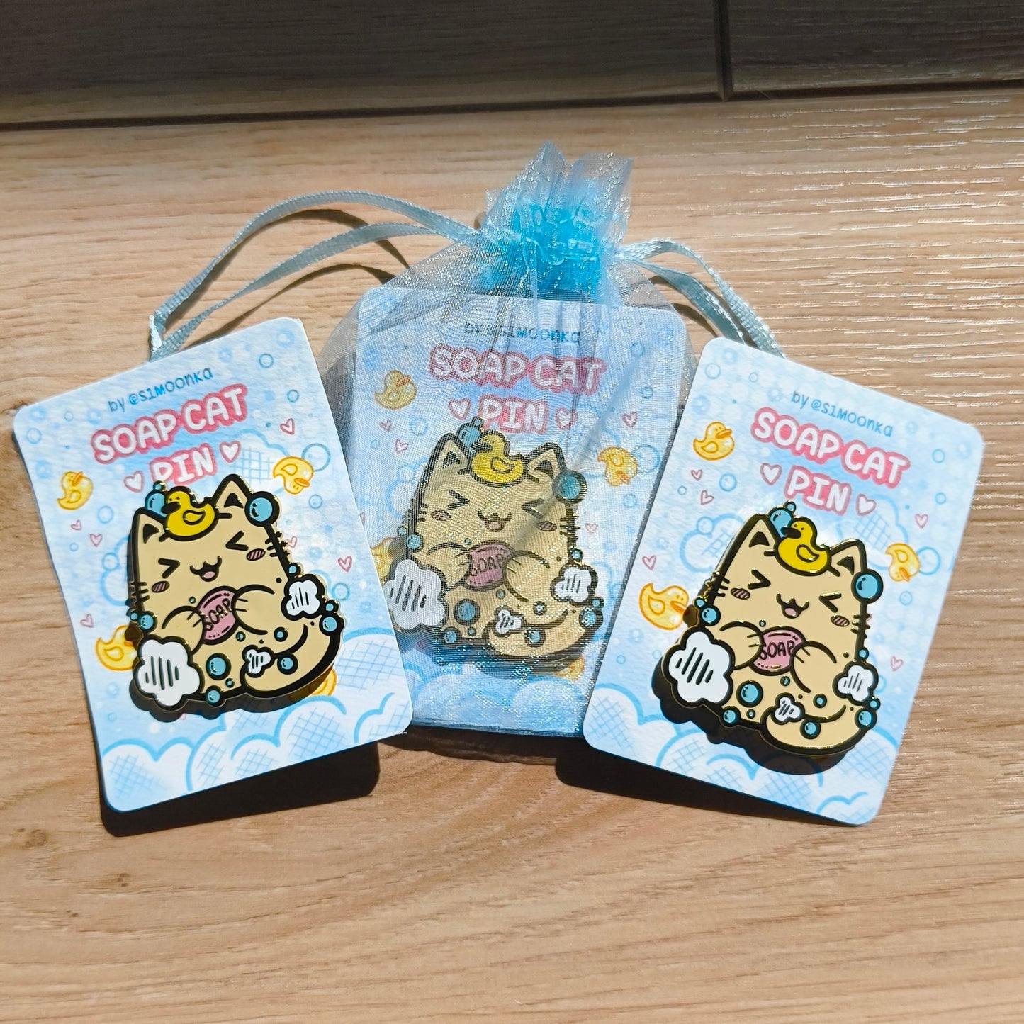 SOAP CAT enamel pin companion :3