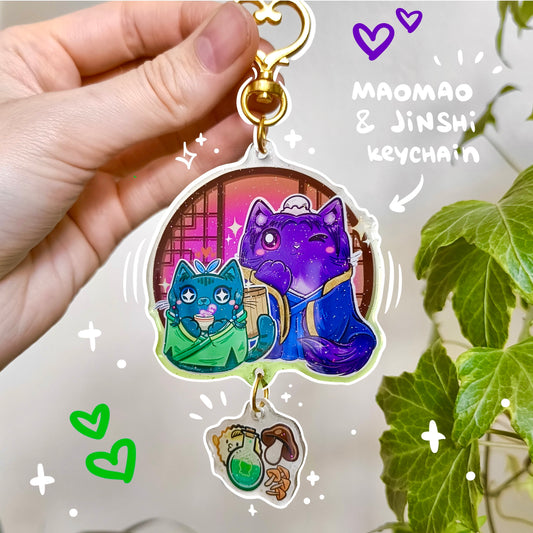MAOMAO & JINSHI fandom double keychain
