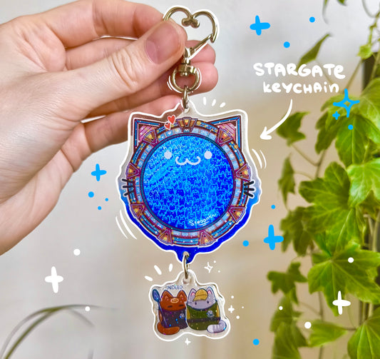 STARGATE fandom double keychain