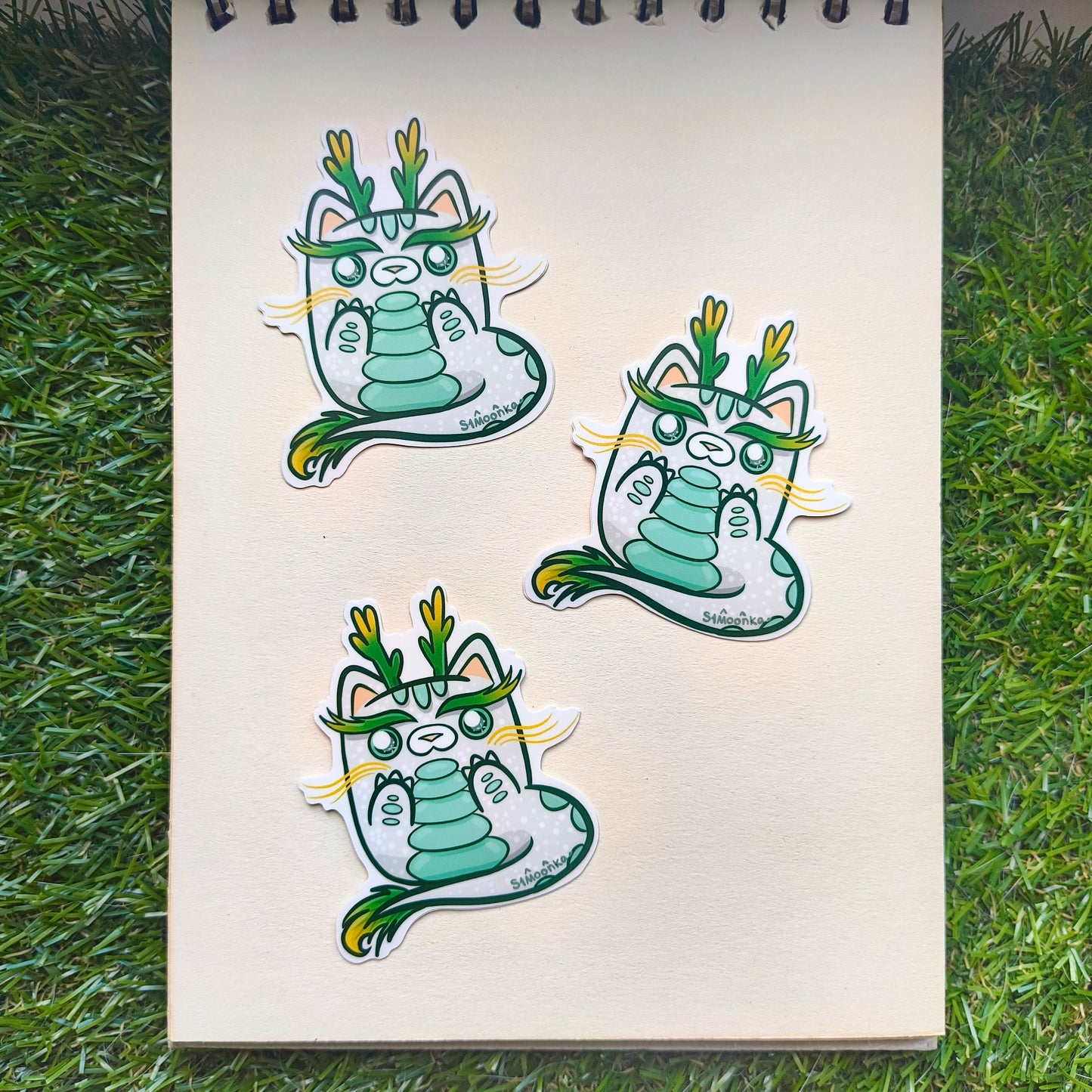 DRAGON CAT die-cut waterproof vinyl car sticker