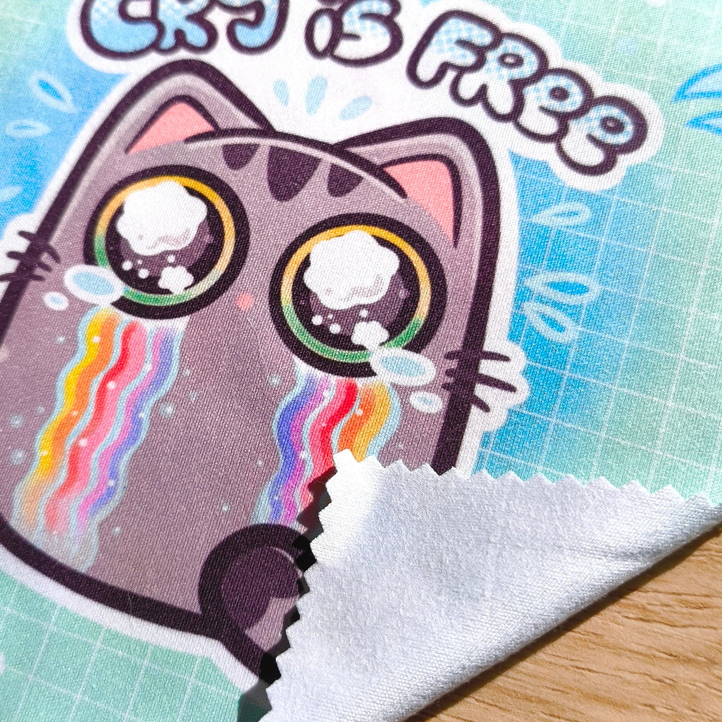 CRY IS FREE microfiber cleaning cloth