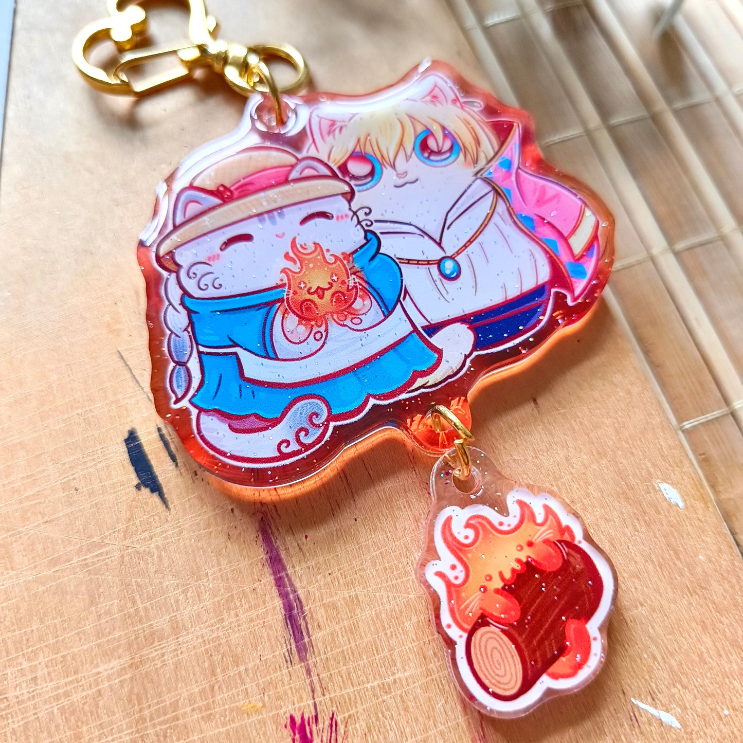 HOWL's MOVING CASTLE fandom double keychain