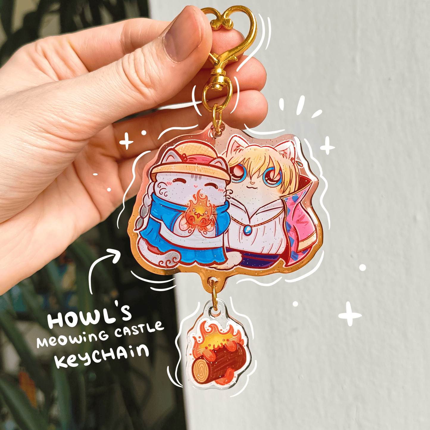 HOWL's MOVING CASTLE fandom double keychain