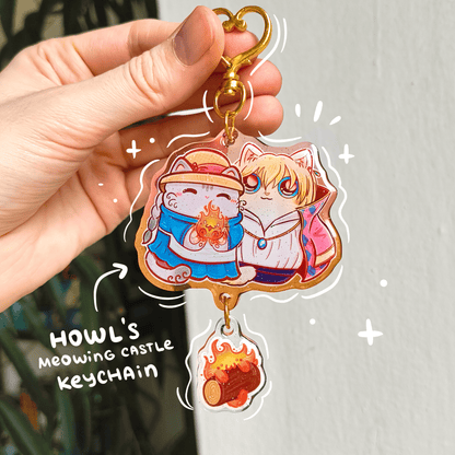 HOWL's MOVING CASTLE fandom double keychain