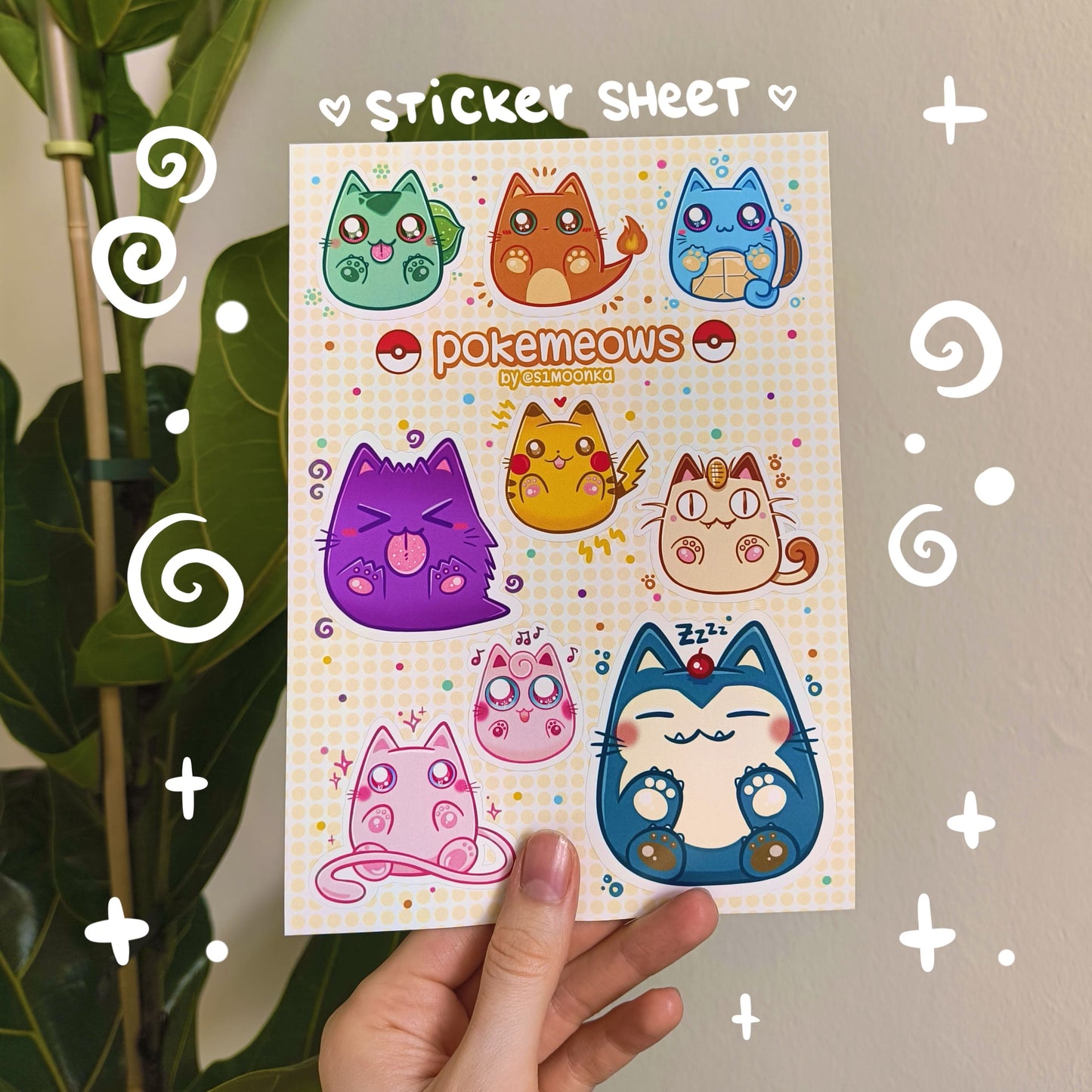 POKEMEOWS sticker sheet