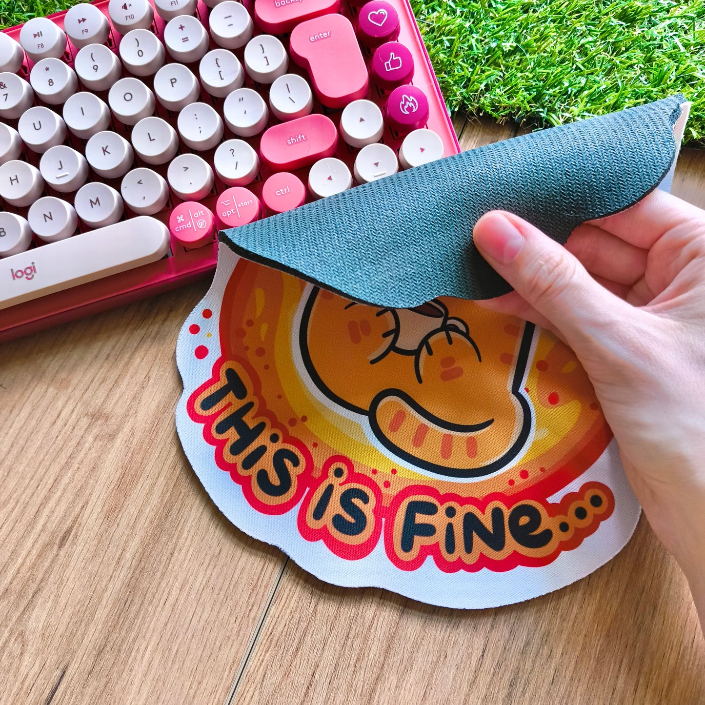 THIS IS FINE mousepad