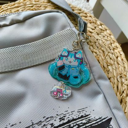 CATSUNE MIAUKU fandom double keychain