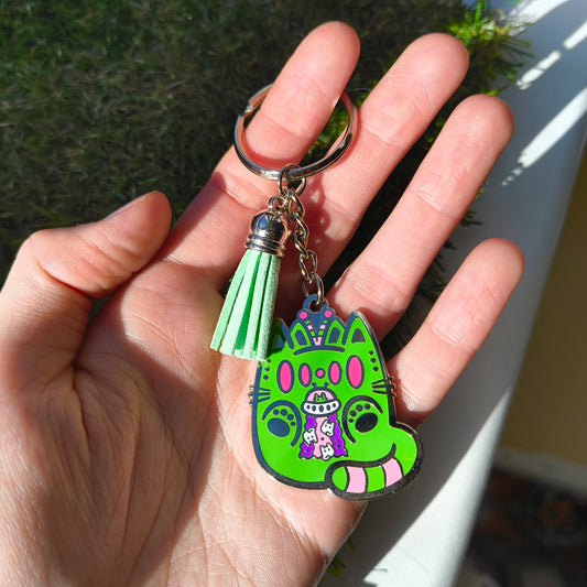UFO CAT enamel keychain :3