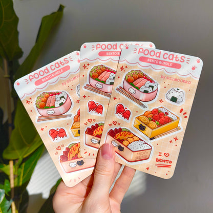 FOOD CATS (bento bundle) mini sticker sheet