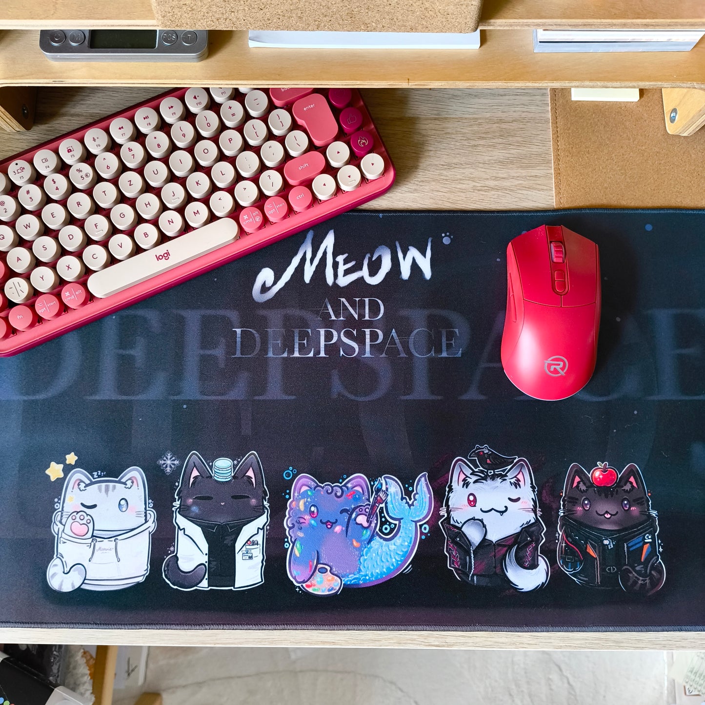 MEOW&DEEPSPACE deskmat mousepad