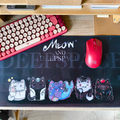MEOW&DEEPSPACE deskmat mousepad