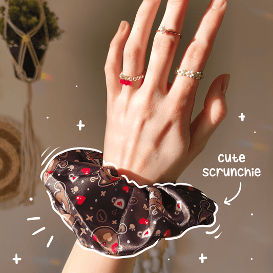 COFFEE CAT scrunchie