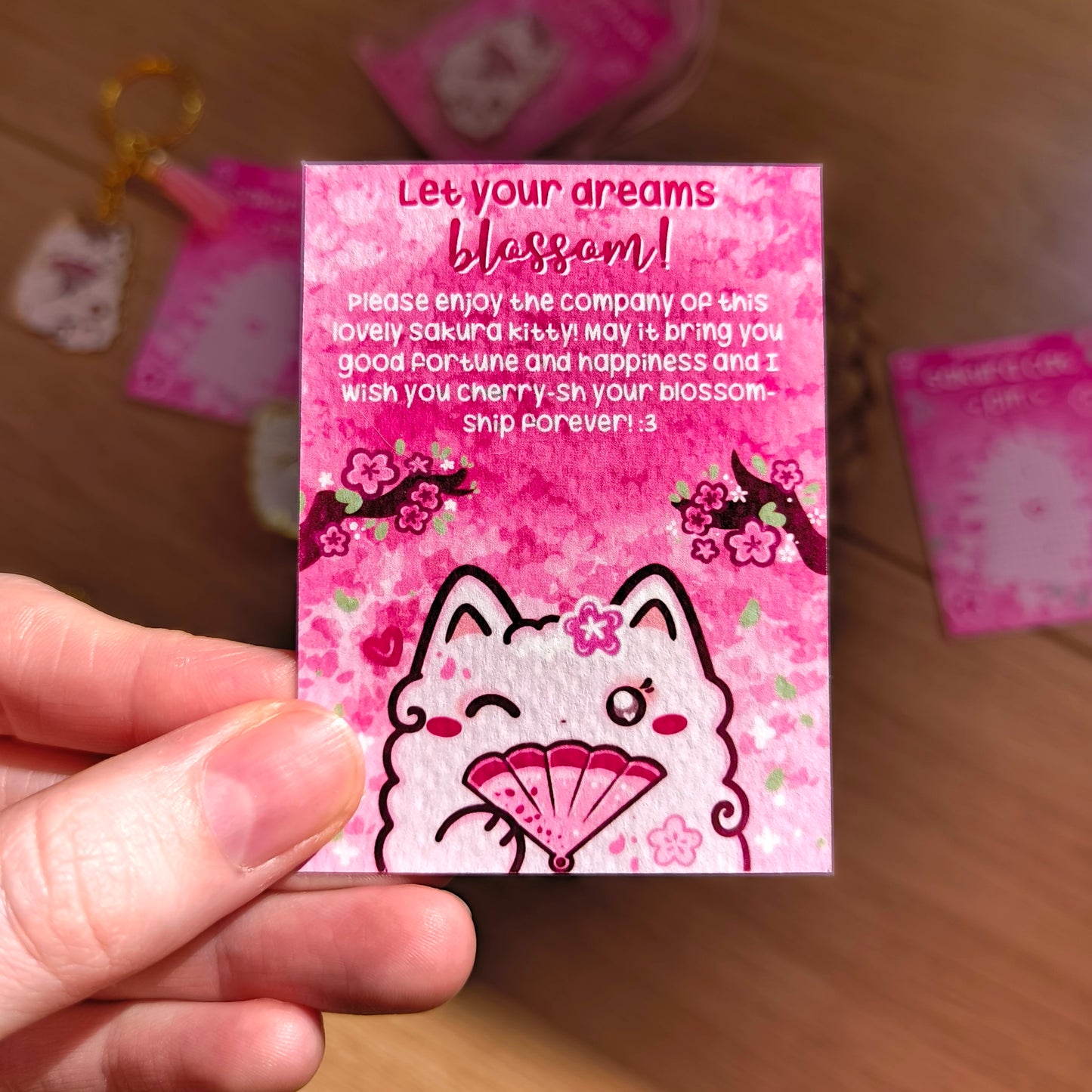 SAKURA CAT enamel pin companion :3