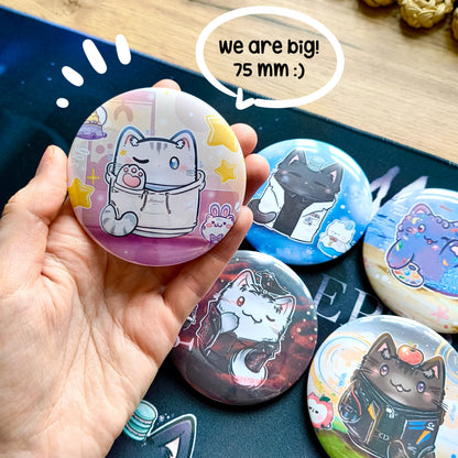 MEOW&DEEPSPACE big button pins