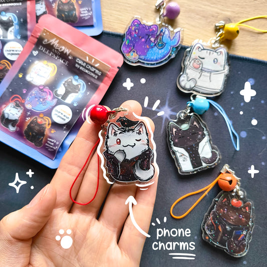 MEOW&DEEPSPACE phone charms