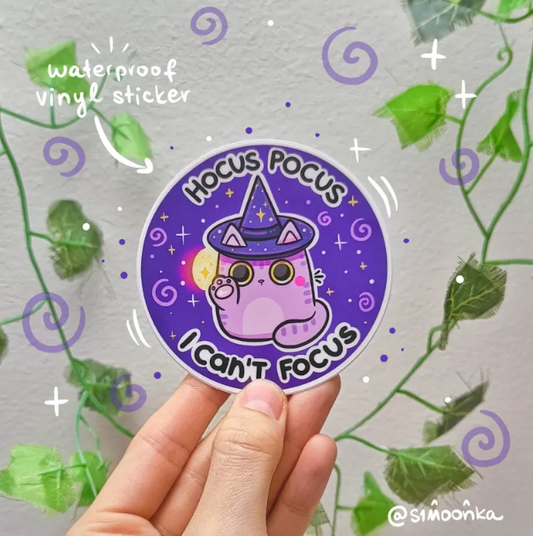 HOCUS POCUS die-cut waterproof vinyl sticker