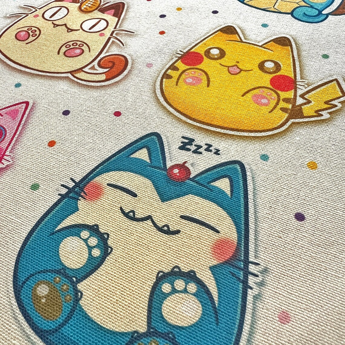 POKEMEOWS cotton tote bag