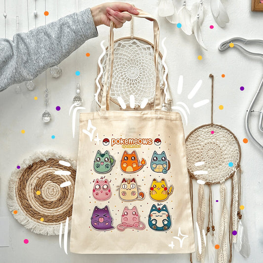 BREAD CATS Baumwoll-Einkaufstasche