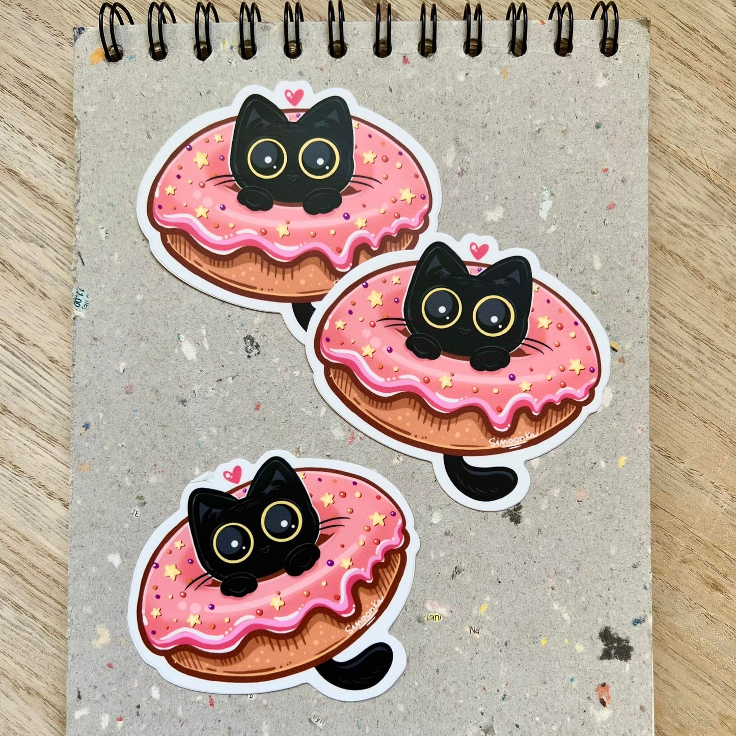DONUT TETSU die-cut waterproof vinyl car sticker