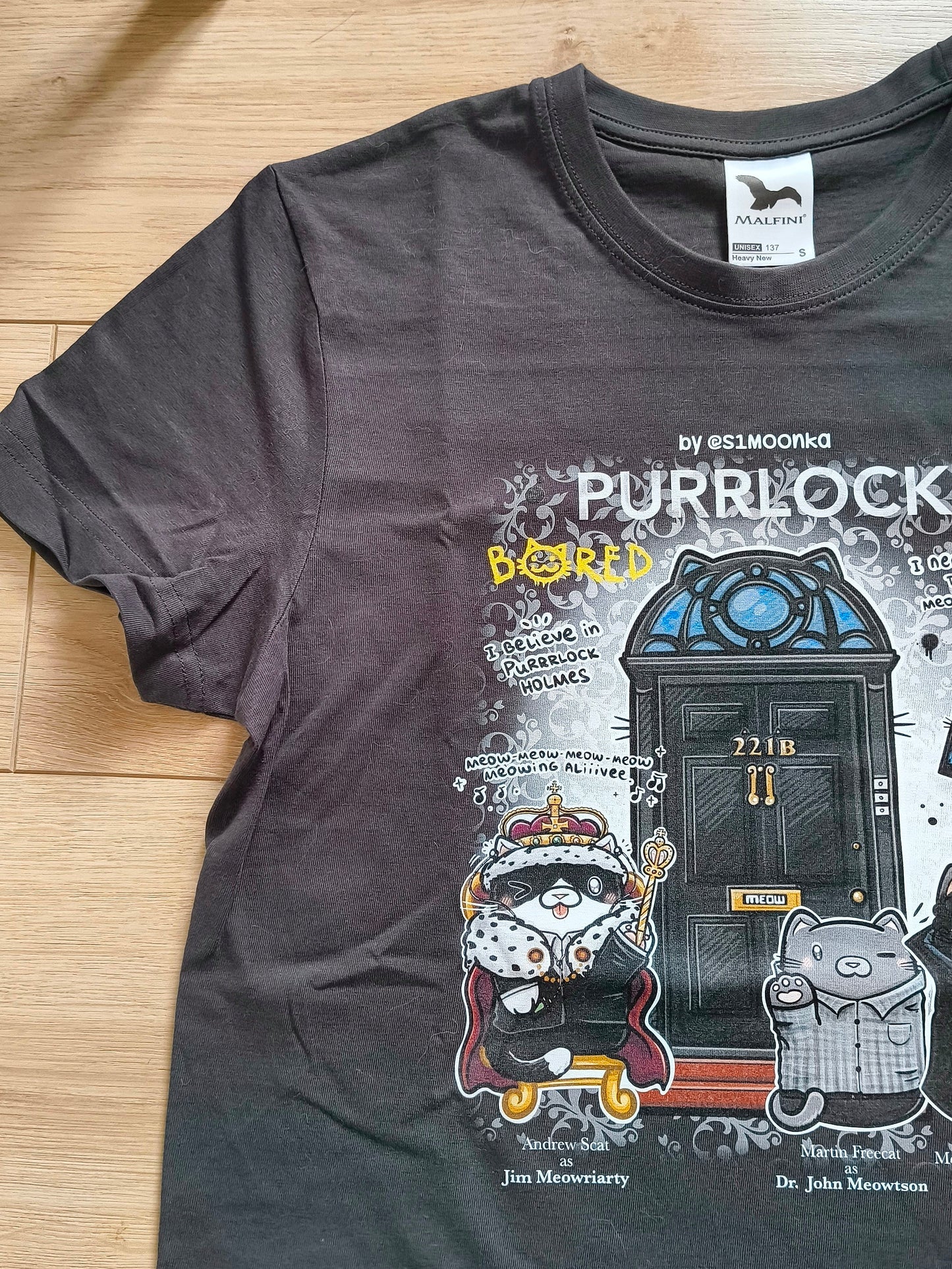 PURRRLOCK fandom cotton t-shirt