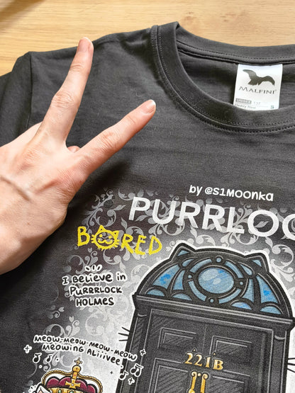 PURRRLOCK fandom cotton t-shirt