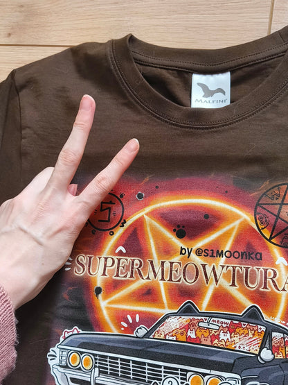 SUPERMEOWTURAL fandom cotton t-shirt