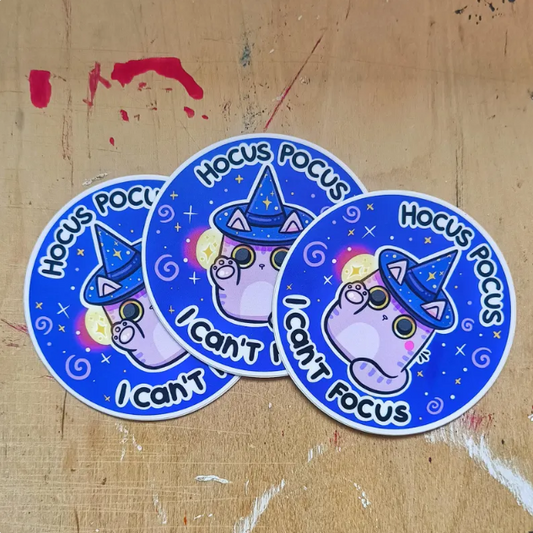HOCUS POCUS die-cut waterproof vinyl sticker