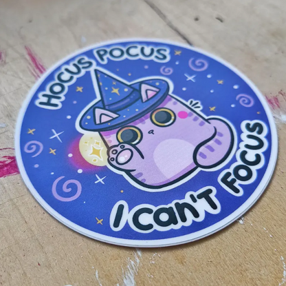 HOCUS POCUS die-cut waterproof vinyl sticker
